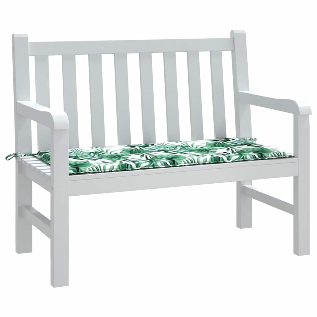 Cuscino per Sedia Tessuto Oxford Motivo Foglia 100 x 50 x 3 cm | homemem39