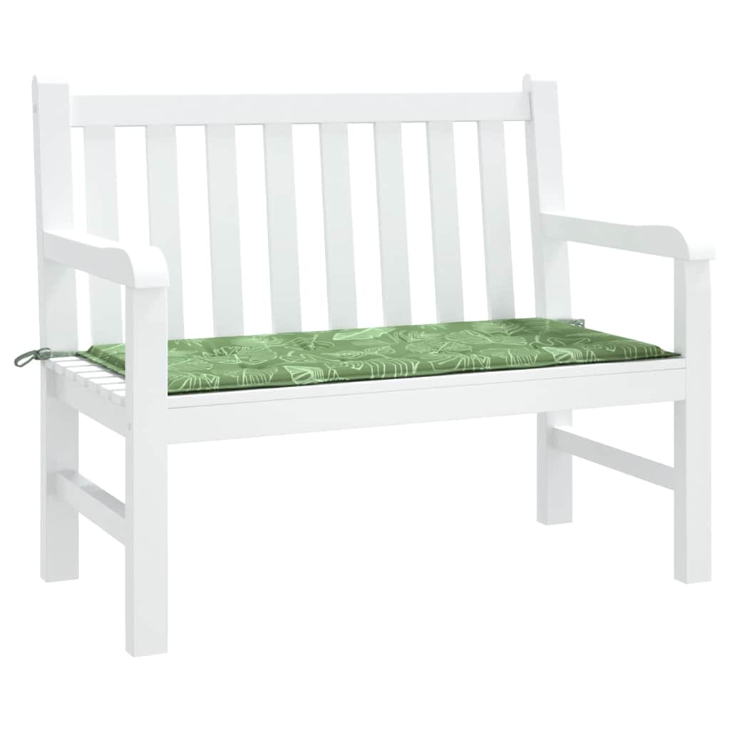 Cuscino per Panca a Foglie 120x50x4 cm in Tessuto Oxford - homemem39