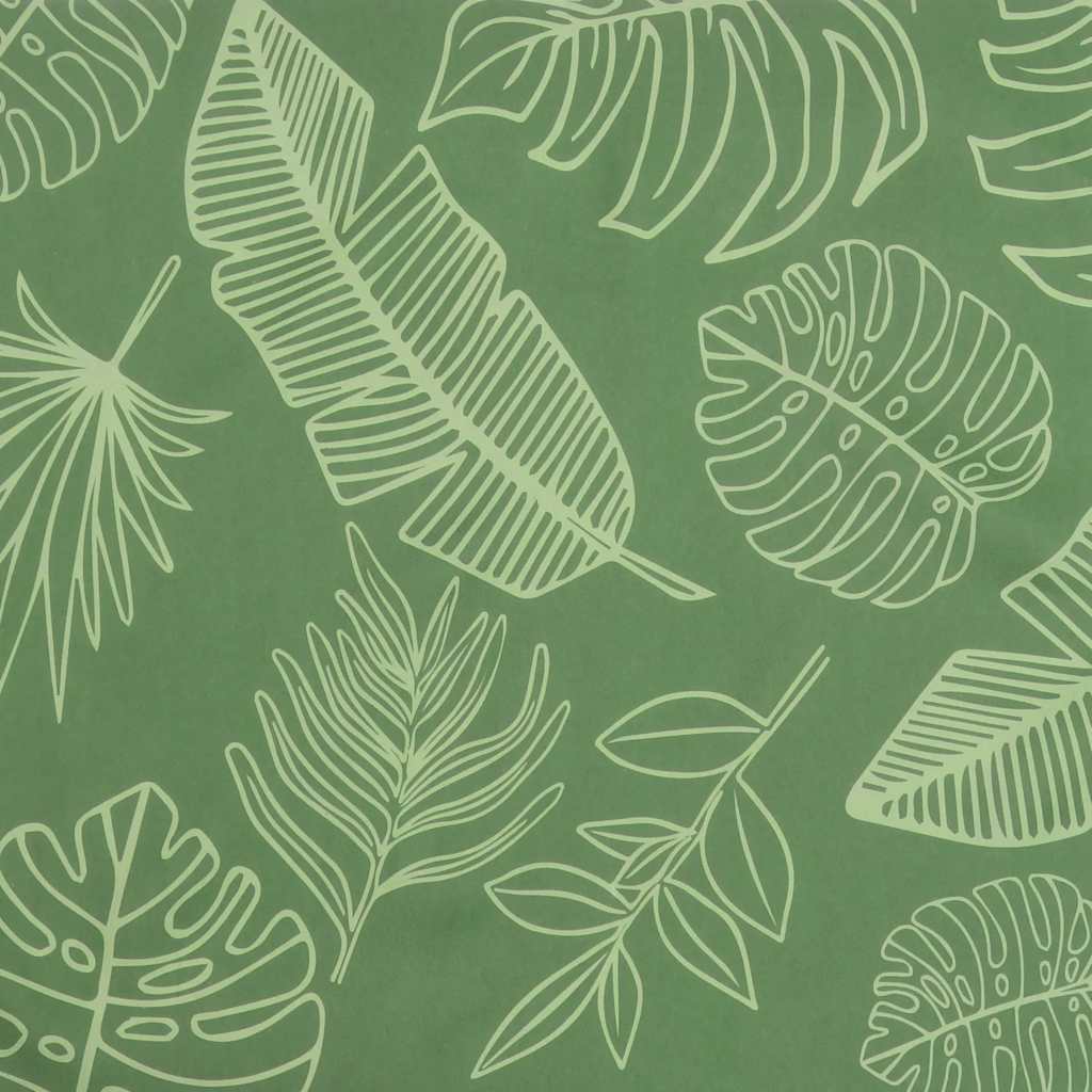 Cuscino per Panca a Foglie 120x50x4 cm in Tessuto Oxford - homemem39