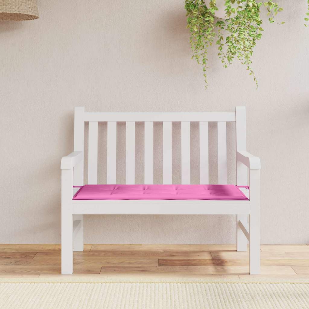 Cuscino per Sedia Tessuto Oxford Rosa 120 x 50 x 3 cm