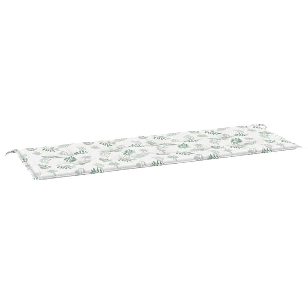 Cuscino per Panca a Foglie 150x50x3 cm in Tessuto Oxford