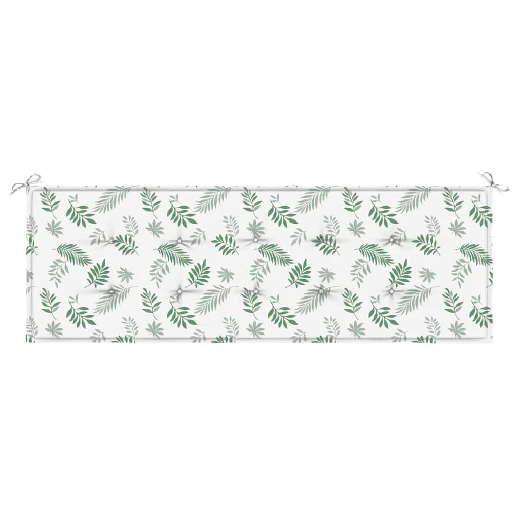 Cuscino per Panca a Foglie 150x50x3 cm in Tessuto Oxford