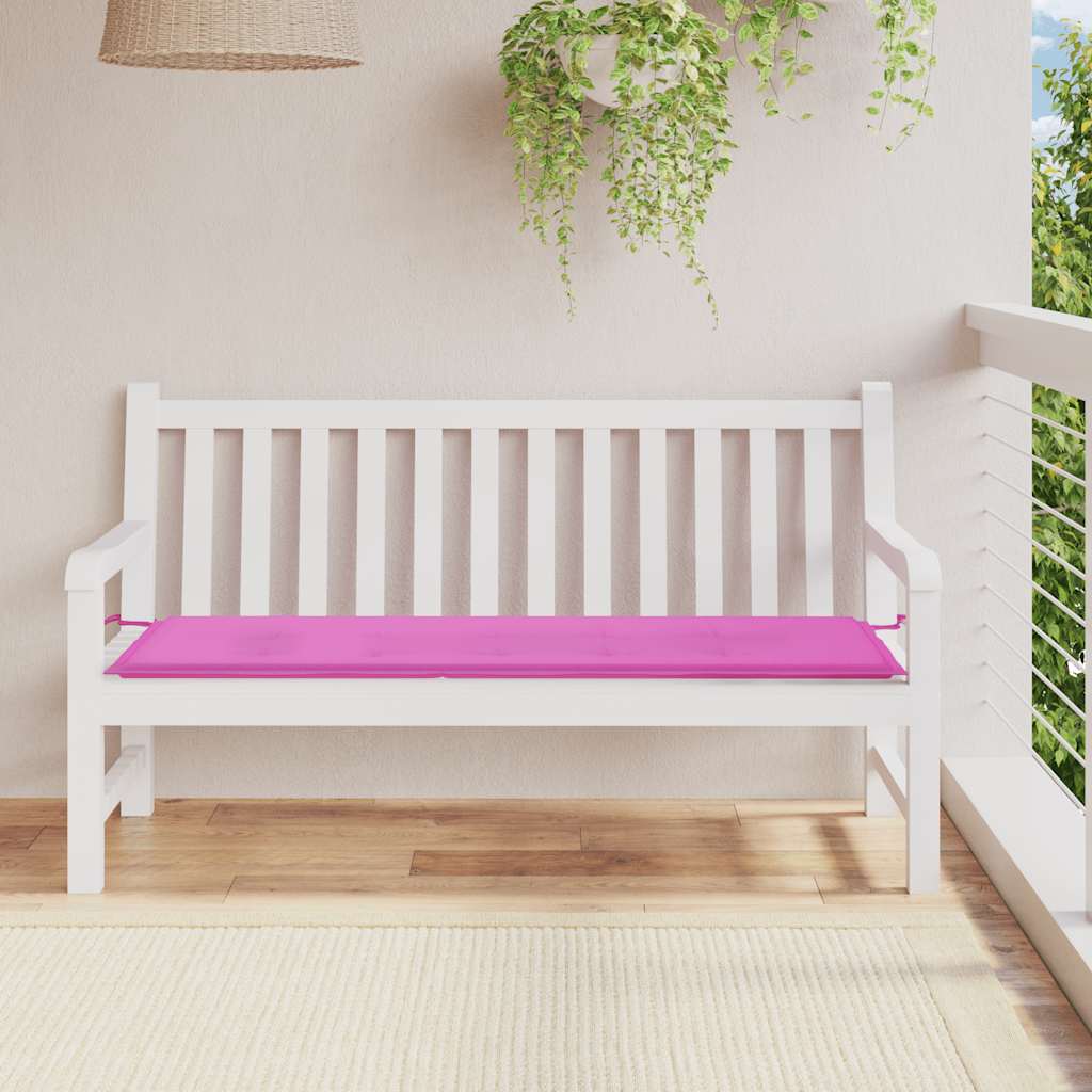 Cuscino per Panca da Giardino Rosa 150x50x3cm in Tessuto Oxford | homemem39