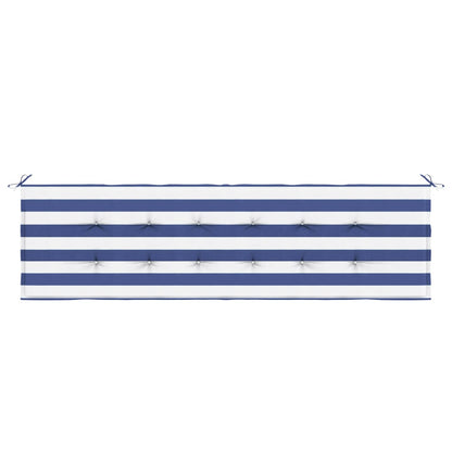 Cuscino per Panchina Tessuto Oxford Quadro Nero 150 x 50 x 3 cm | homemem39