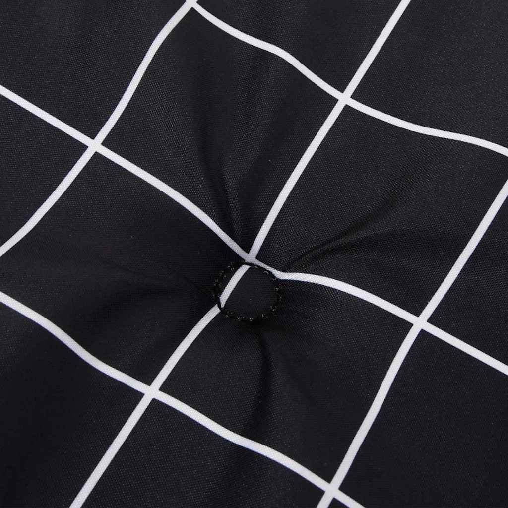 Cuscino per Panchina Quadro Nero 150 x 50 x 3 cm Tessuto Oxford | homemem39