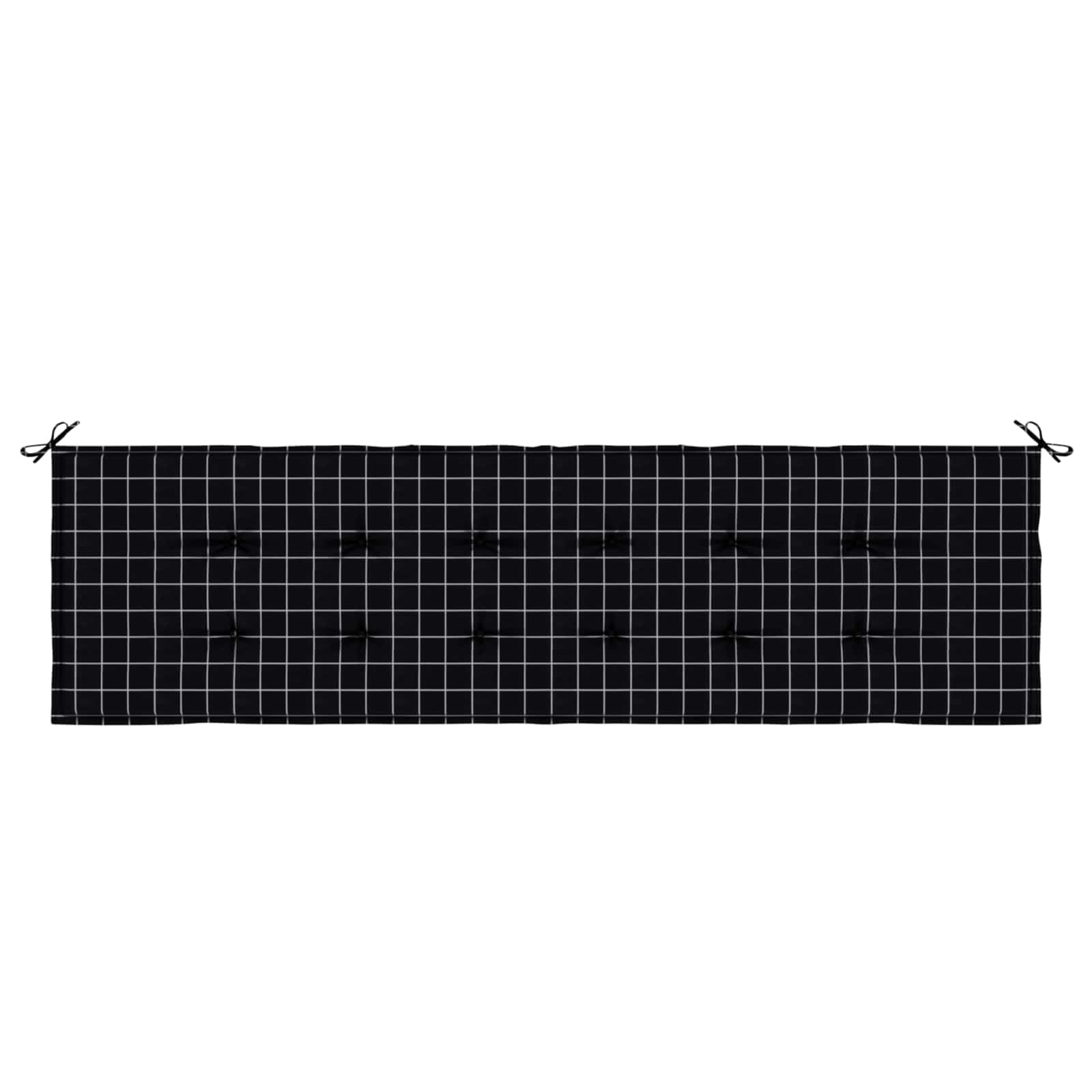 Cuscino per Panchina Quadro Nero 150 x 50 x 3 cm Tessuto Oxford | homemem39