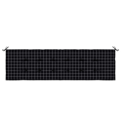 Cuscino per Panchina Quadro Nero 150 x 50 x 3 cm Tessuto Oxford | homemem39