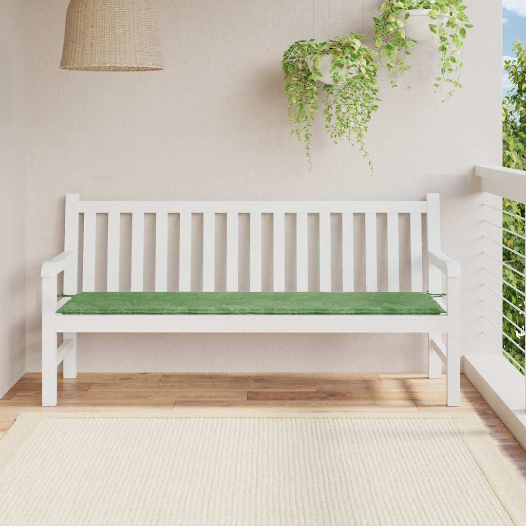 Cuscino per Panchina Tessuto Oxford Design a foglia - homemem39