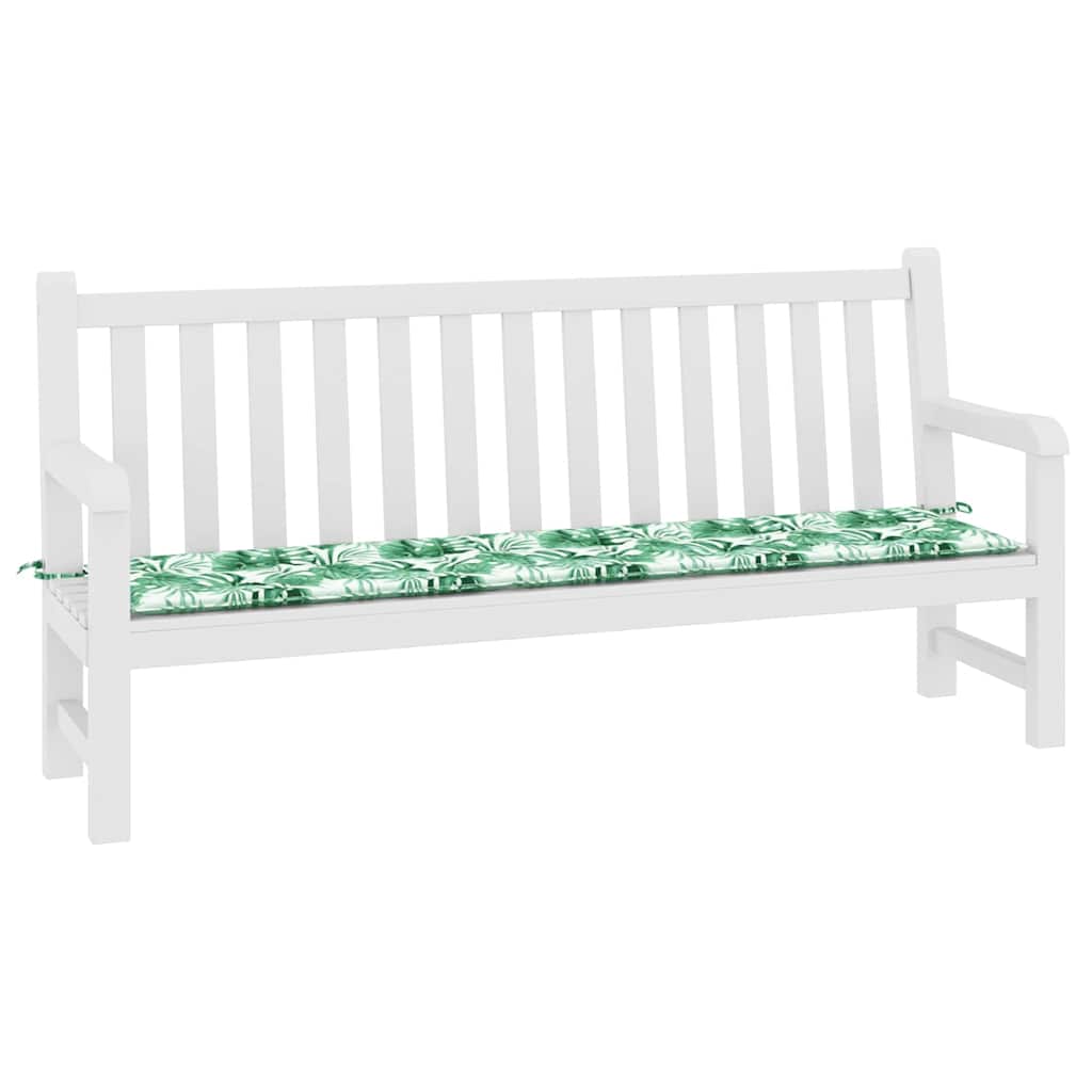 Cuscino per Panchina Foglia Motivo Foglia 200 x 50 x 3 cm | homemem39