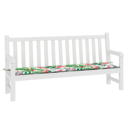 Cuscino per Panca da Giardino Multicolore 200x50x4cm in Tessuto - homemem39