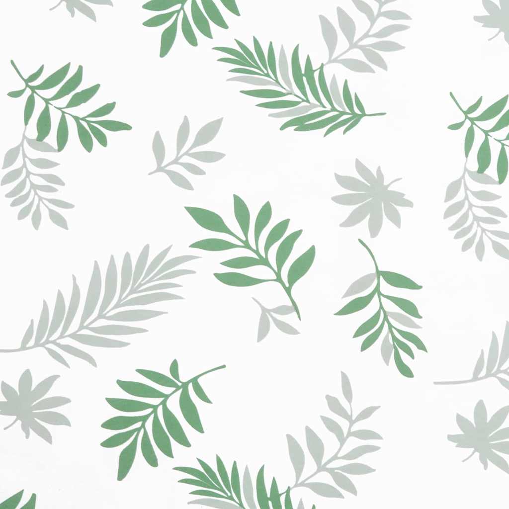 Cuscino Panca da Giardino Motivo a Foglie 200x50x3 cm Tessuto | homemem39