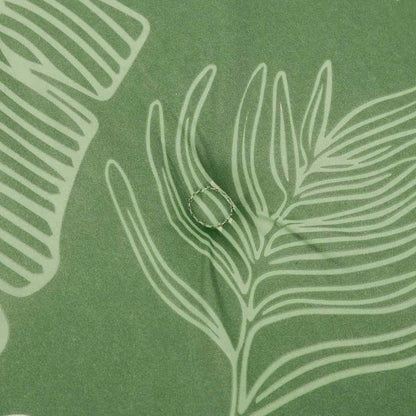 Cuscino Panca da Giardino Motivo a Foglie 200x50x3 cm Tessuto | homemem39