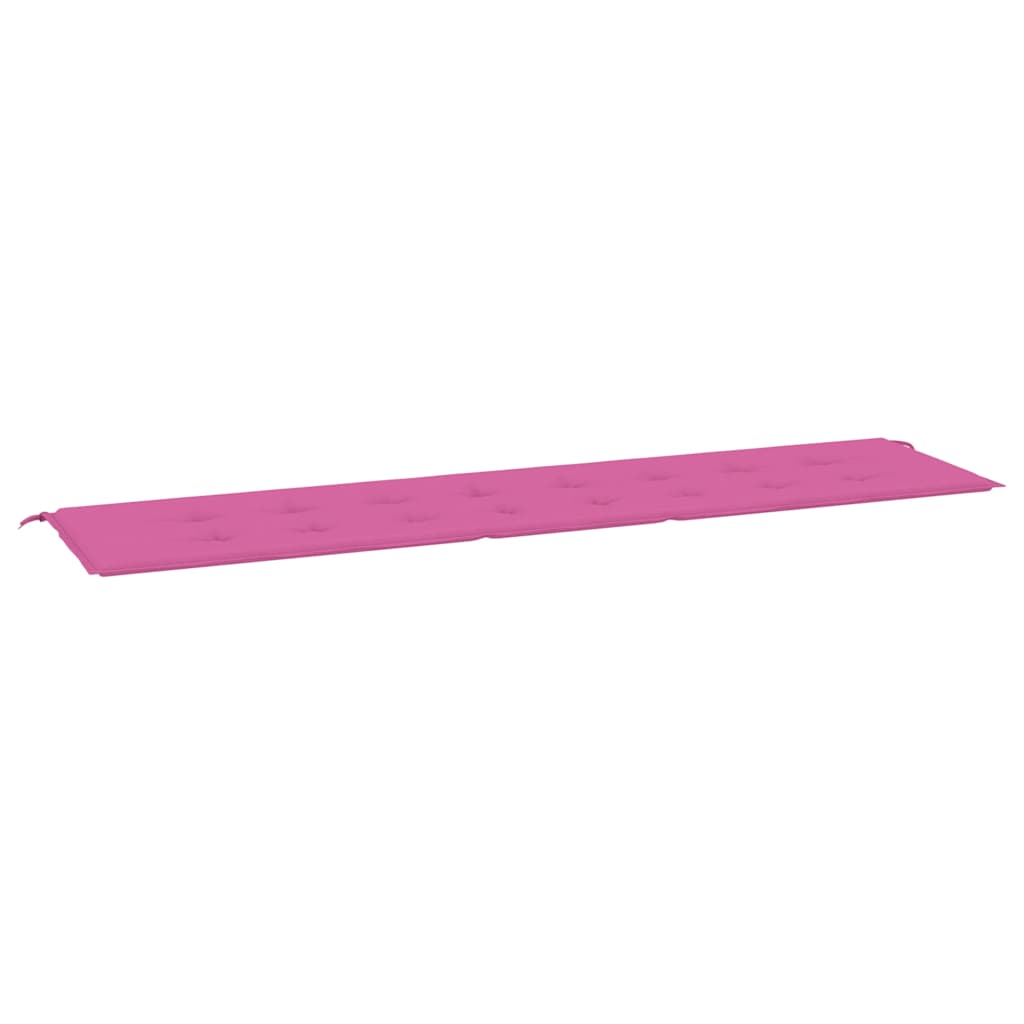 Cuscino per Panca da Giardino Rosa 200x50x3 cm in Tessuto | homemem39