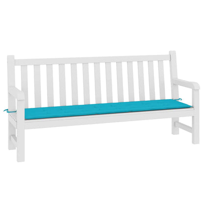 Cuscino per Panca da Giardino Turchese 200x50x3 cm in Tessuto | homemem39