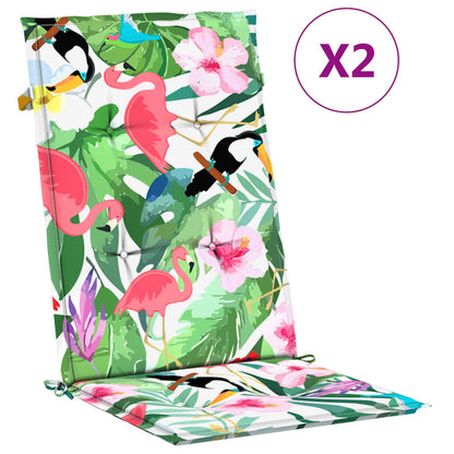 Cuscini per Sedie 2 pz Multicolori 120x50x3 cm in Tessuto | homemem39