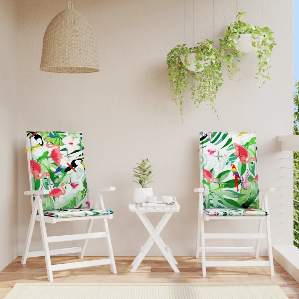 Cuscini per Sedie 2 pz Multicolori 120x50x3 cm in Tessuto | homemem39