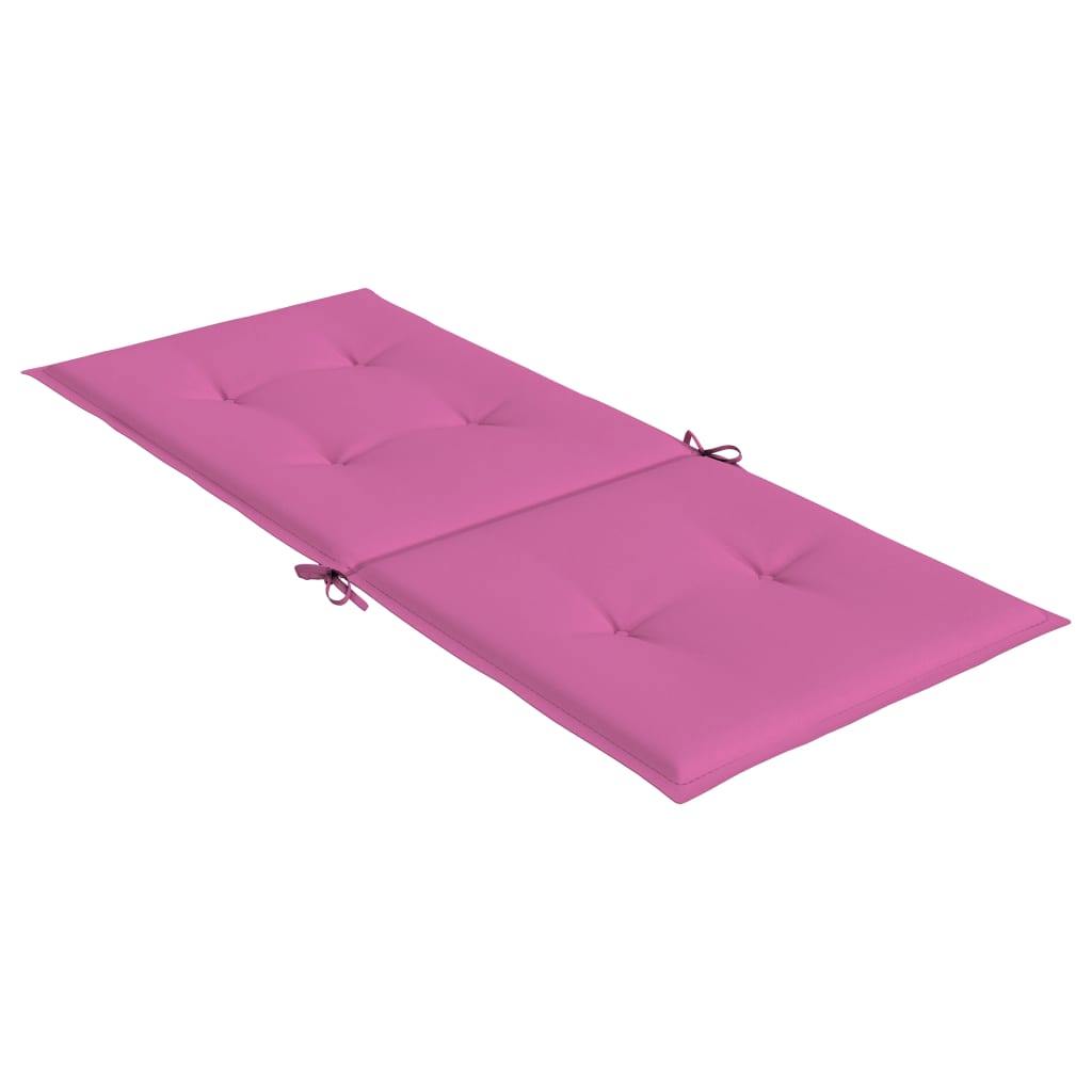 Cuscini per Sedia con Schienale Alto 4pz Rosa in Tessuto - homemem39