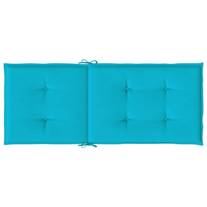Cuscini per Sedia con Schienale Alto 6 pz Turchese in Tessuto - homemem39