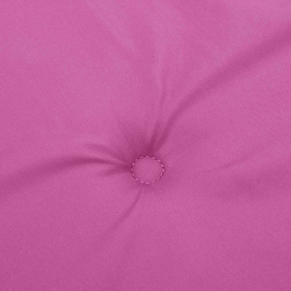 Cuscini per Sedia con Schienale Basso 2 pz Rosa in Tessuto | homemem39