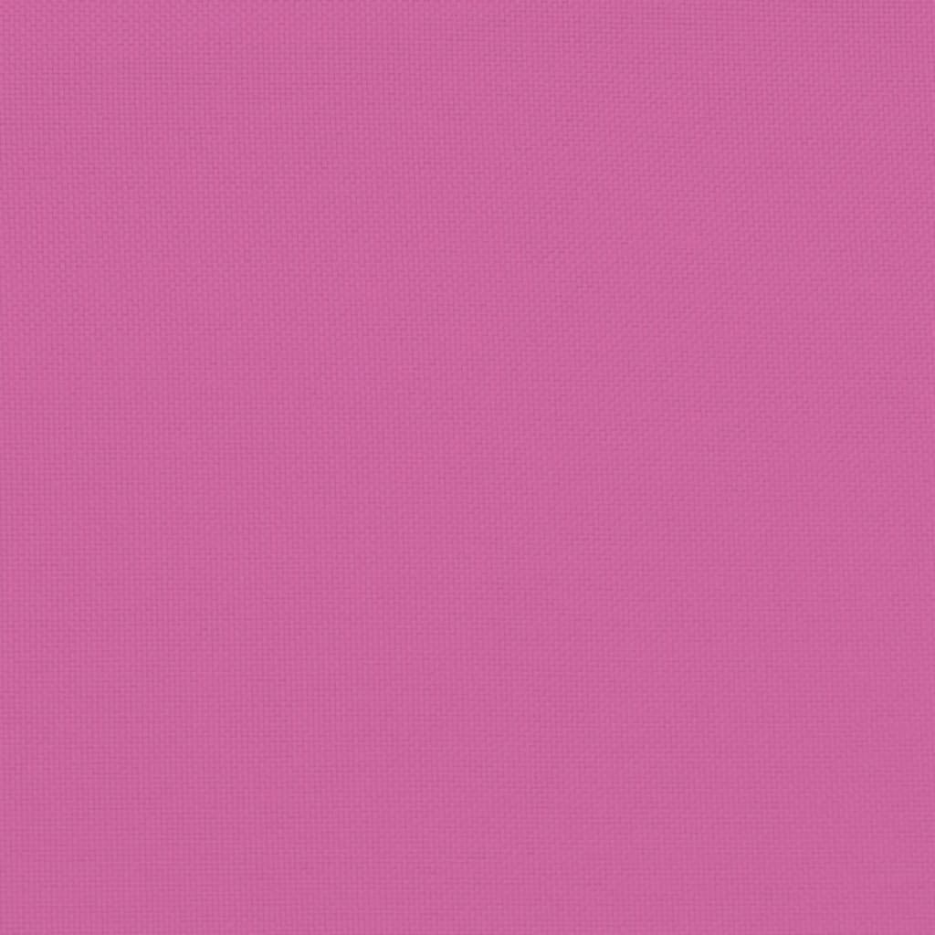 Cuscini per Sedia con Schienale Basso 2 pz Rosa in Tessuto | homemem39