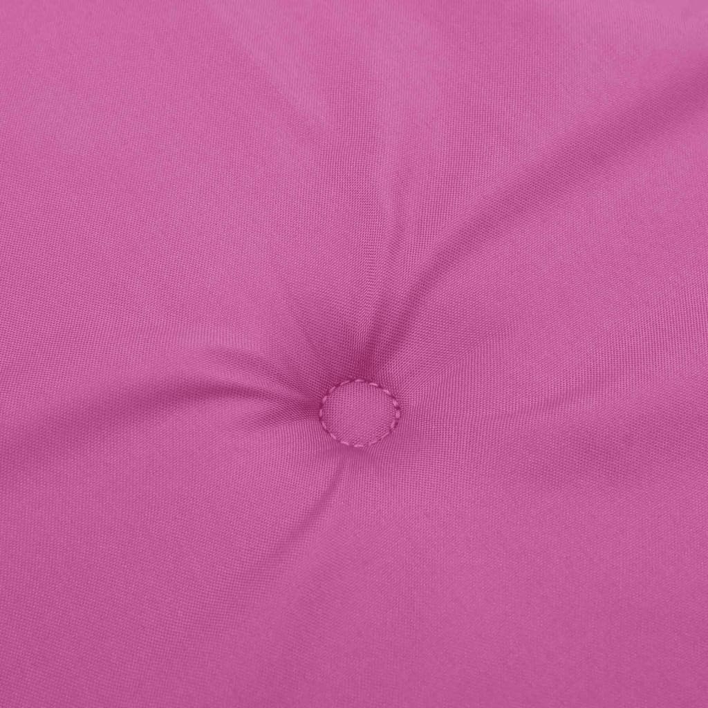 Cuscini per Sedia con Schienale Basso 4 pz Rosa in Tessuto - homemem39