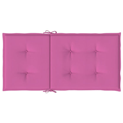 Cuscini per Sedia con Schienale Basso 6 pz Rosa in Tessuto - homemem39