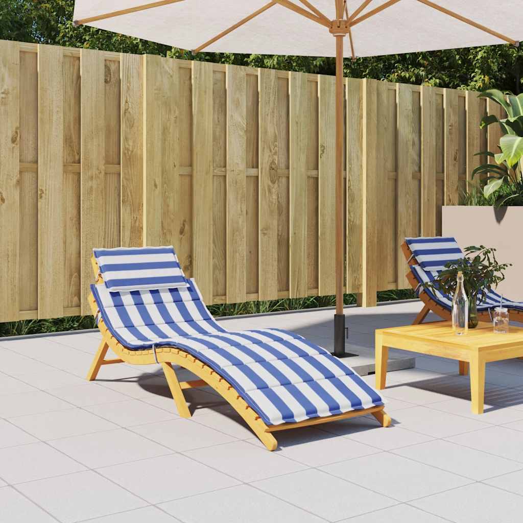 Cuscino per Lettino a Righe Bianche e Blu in Tessuto Oxford | homemem39