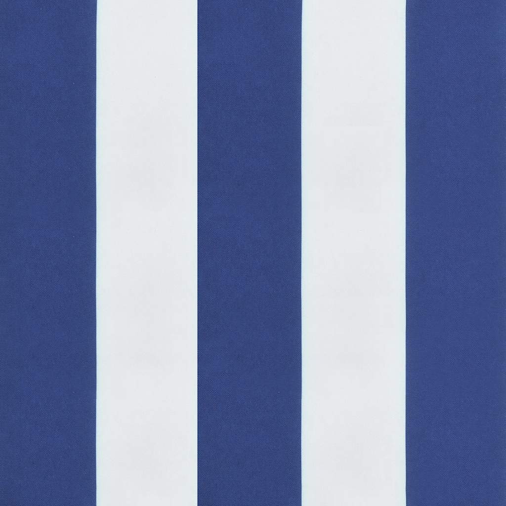 Cuscino per Sedia Sdraio a Strisce Bianche e Blu Tessuto Oxford | homemem39