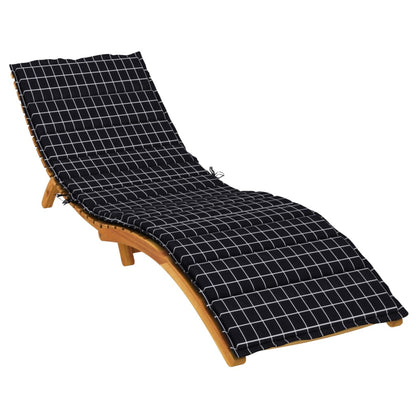 Cuscino per Lettino con Motivo a Quadri Nero in Tessuto Oxford | homemem39