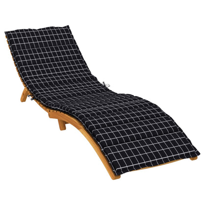 Cuscino per Lettino con Motivo a Quadri Nero in Tessuto Oxford | homemem39
