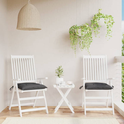 Cuscini per Sedia 2 pz Antracite 40x40x7 cm in Tessuto Oxford | homemem39