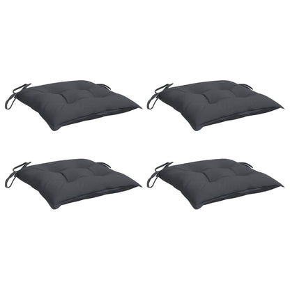 Cuscini per Sedia 4 pz Antracite 40x40x7 cm in Tessuto Oxford | homemem39