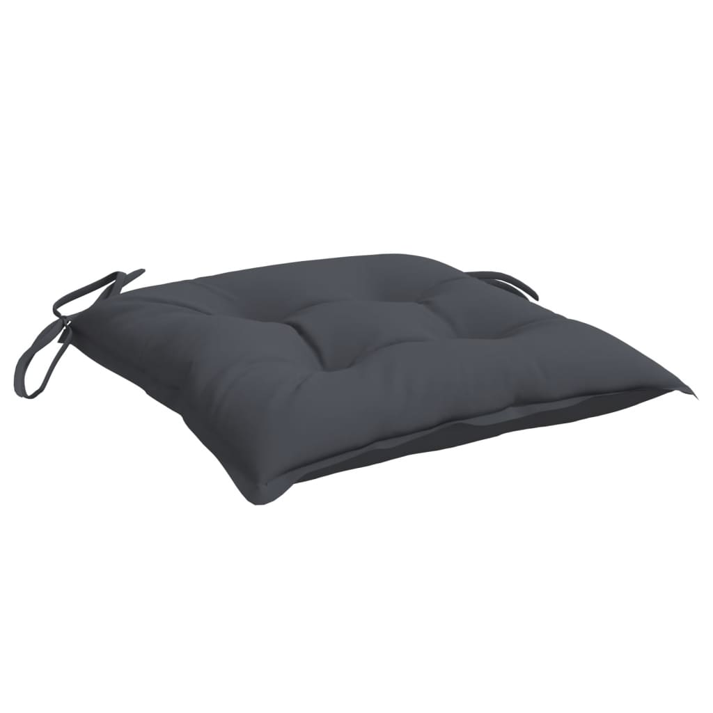 Cuscini per Sedia 4 pz Antracite 40x40x7 cm in Tessuto Oxford | homemem39