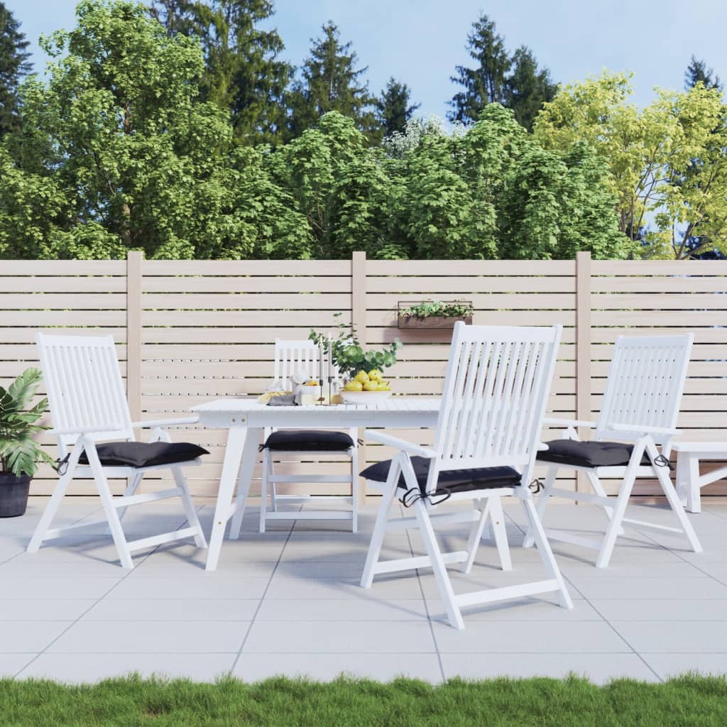 Cuscini per Sedia 4 pz Antracite 40x40x7 cm in Tessuto Oxford | homemem39