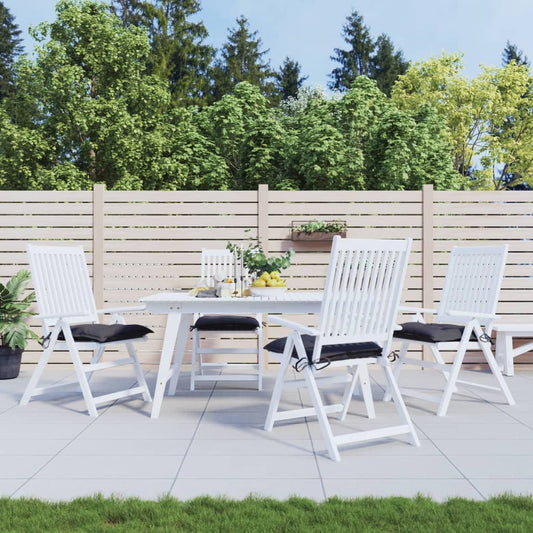 Cuscini per Sedia 4 pz Antracite 40x40x7 cm in Tessuto Oxford | homemem39