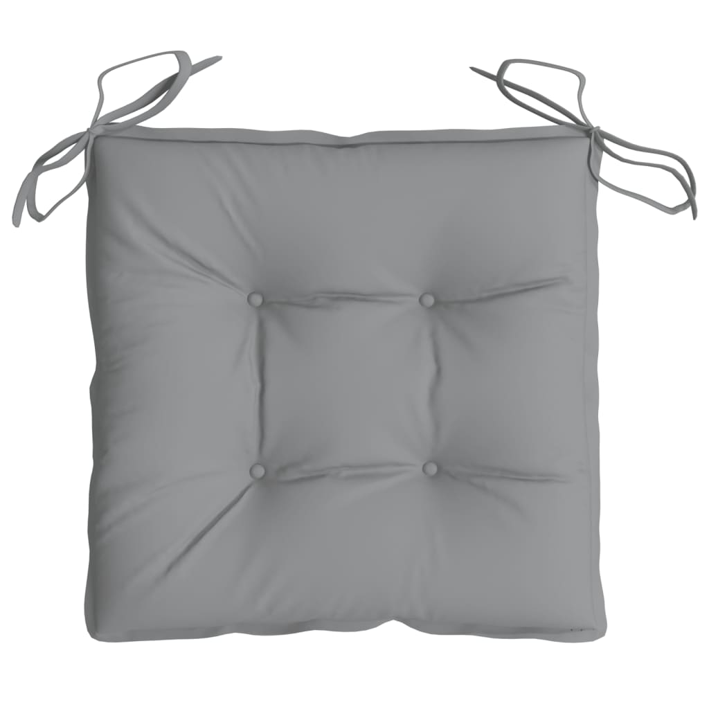 Cuscini per Sedia 4 pz Grigi 40x40x7 cm in Tessuto Oxford | homemem39