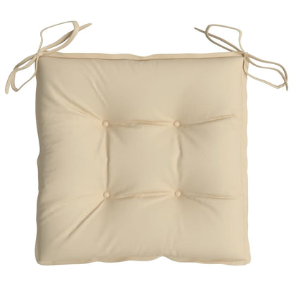 Cuscini per Sedia 4 pz Beige 40x40x7 cm in Tessuto Oxford | homemem39