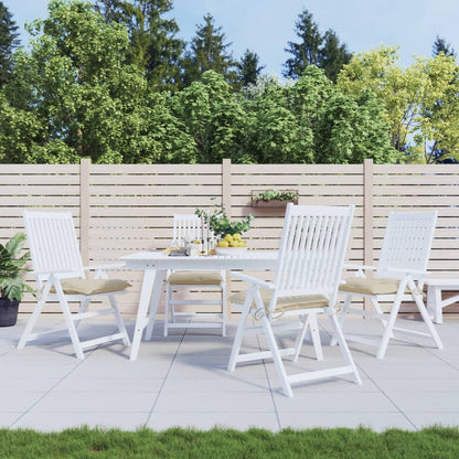 Cuscini per Sedia 4 pz Beige 40x40x7 cm in Tessuto Oxford | homemem39