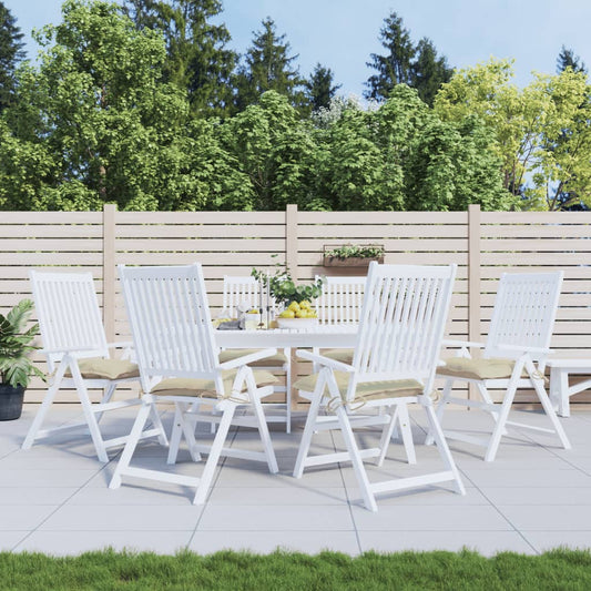 Cuscini per Sedia 6 pz Beige 40x40x7 cm in Tessuto Oxford | homemem39