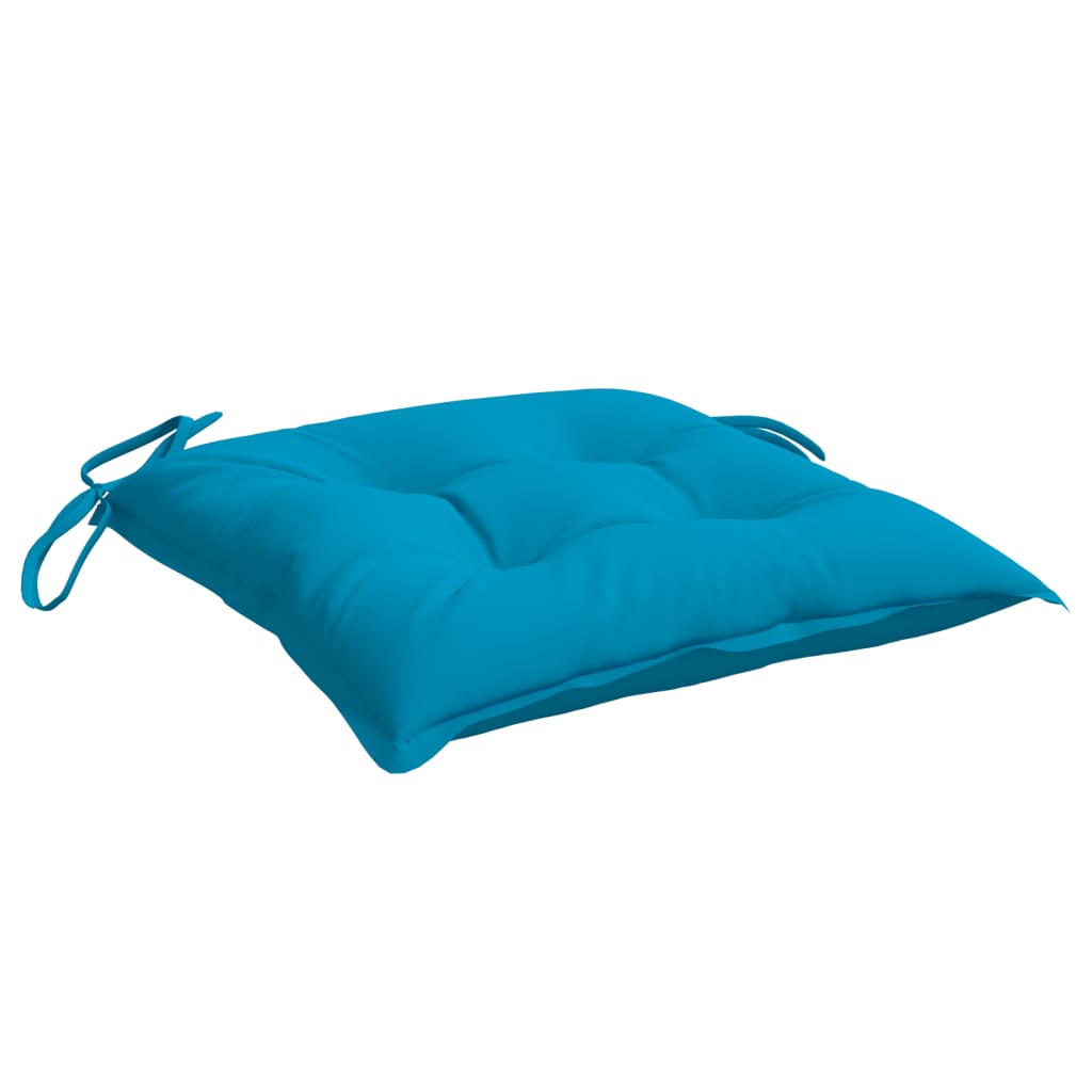 Cuscini per Sedia 6 pz Azzurro 40x40x7 cm in Tessuto Oxford | homemem39