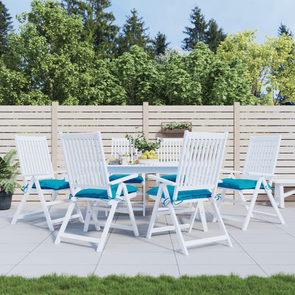 Cuscini per Sedia 6 pz Azzurro 40x40x7 cm in Tessuto Oxford | homemem39