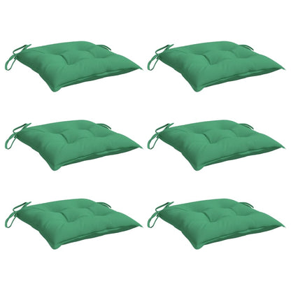 Cuscini per Sedia 6 pz Verdi 40x40x7 cm in Tessuto Oxford | homemem39