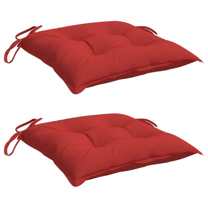Cuscini per Sedia 2 pz Rossi 40x40x7 cm in Tessuto Oxford | homemem39