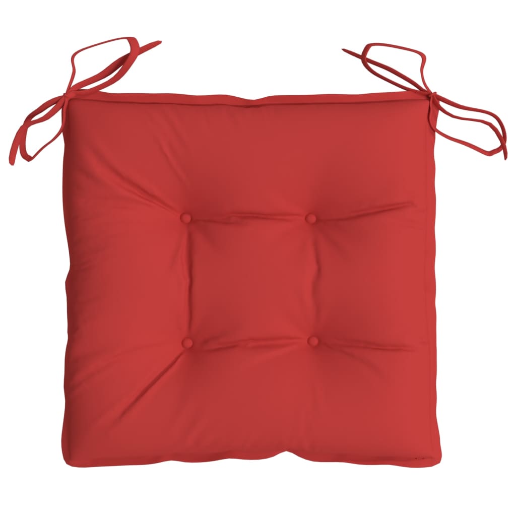 Cuscini per Sedia 2 pz Rossi 40x40x7 cm in Tessuto Oxford | homemem39