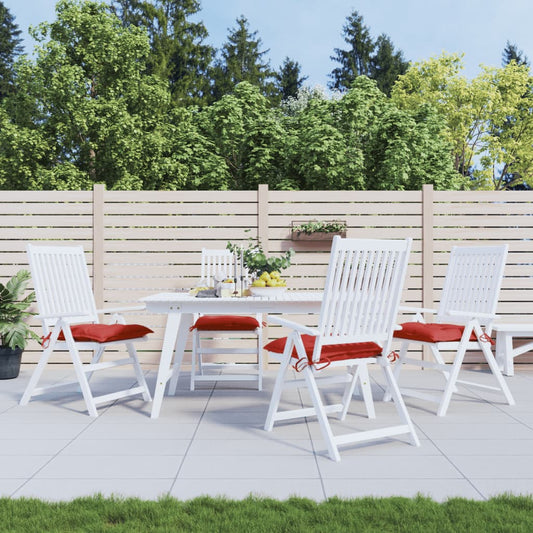 Cuscini per Sedia 4 pz Rossi 40x40x7 cm in Tessuto Oxford | homemem39