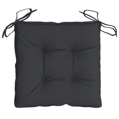 Cuscini per Sedia 4 pz Neri 40x40x7 cm in Tessuto Oxford | homemem39