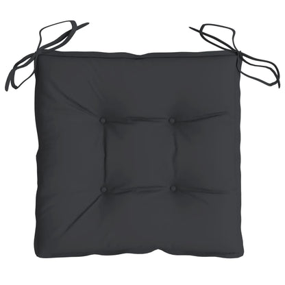 Cuscini per Sedia 6 pz Neri 40x40x7 cm in Tessuto Oxford | homemem39