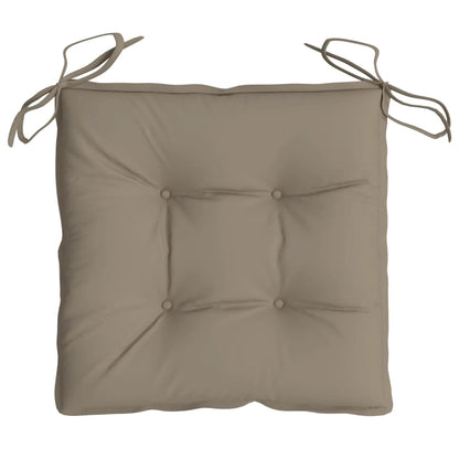 Cuscini per Sedia 4 pz Tortora 40x40x7 cm in Tessuto Oxford | homemem39