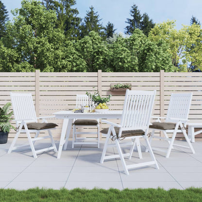 Cuscini per Sedia 4 pz Tortora 40x40x7 cm in Tessuto Oxford | homemem39