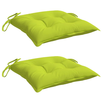 Cuscini per Sedia 2 pz Verde Intenso 40x40x7 cm Tessuto Oxford | homemem39